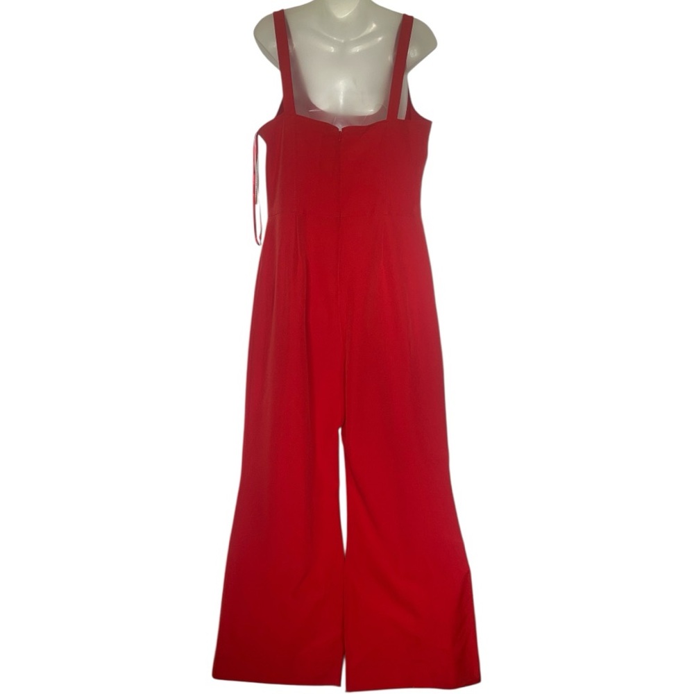 Gianni Bini “Tiger Fever” Bright Red Wide-Leg Jumpsuit – NWT – Size 12 - Picture 3 of 16